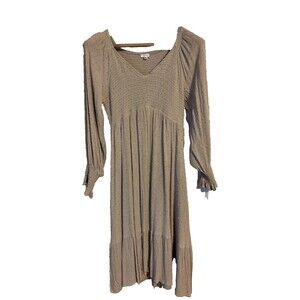 Baltic Born Lainey Midi Dress Tan Size Med